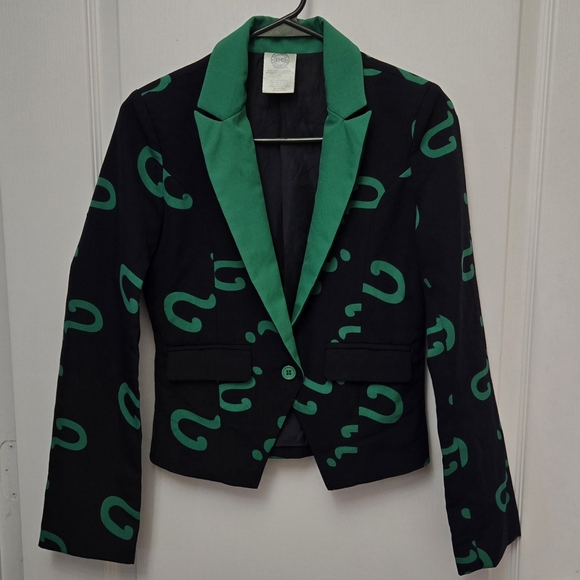 DC Comics Spirit The Riddler Blazer 2016 Costume Cosplay Womens Sz Sm Batman - Picture 2 of 6
